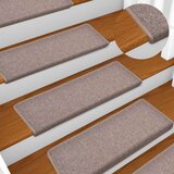  Prostirke za stepenice 30 kom 65x21x4 cm svijetlosmeđe pravokutne rubove | Shoptok.si