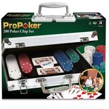 Merchant Ambassador Komplet ProPoker 200: Poker set v aluminijastem kovčku - z DVD-jem v madžarskem jeziku Cene