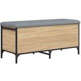  The Living Store Klop za shranjevanje sonoma hrast 102x42x45 cm inženirski les - Klop Za Shranjevanje, (21448315) | Shoptok.si