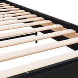 vidaXL Okvir za krevet crni 100x200 cm konstruirano drvo i metal | shoptok.hr