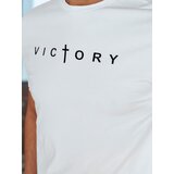 DStreet T-shirt męska z nadrukiem biała | Shoptok.si