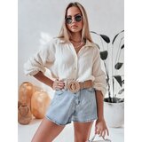 DStreet Koszula damska oversize muślinowa MUSLINEA kremowa | Shoptok.si