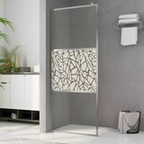 Pregrada za tuširanje od stakla ESG s uzorkom kamena 115x195 cm | shoptok.hr