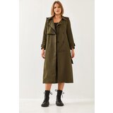 Bianco Lucci Women's Garni Windbreaker Detail Flap Trench Coat 2488 | shoptok.hr