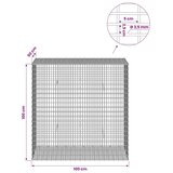  Gabion s žicom debljine 3 5 mm i mrežom 5x2 5 cm 100x50x100 cm - 50 cm 100 cm 100 cm | shoptok.hr