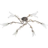 Elstead Lighting Elstead Fly 6-lučna delno vgradna večkraka stropna svetilka srebrna, črna, zlata, G9, (22098407) | Shoptok.si