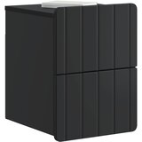  Noćni ormarić za montažu na zid 2 pcs Crna 33 x 34,5 x 43 cm | shoptok.hr