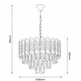  Brilagi - Luster na lancu CRISTAL 5xE14/40W/230V prečnik 38 cm | Eponuda.com