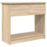 Maison Chic konzolna miza - miza ob steni s predali sonoma hrast 85,5x38,5x74,5 cm, (21785950) Cene