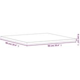 Stolna Mizna plošča 90x90x4 cm kvadratna trdna bukovina, (21008330) | Shoptok.si