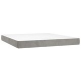  Box spring s madracem LED svjetlosivi 180x200 cm baršun | shoptok.hr