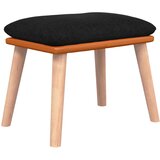  Stolica za ljuljanje od tkanine s osloncem za noge crna | shoptok.hr
