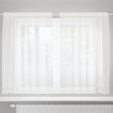 vidaXL Čipkasta zavjesa sa zavjesama Bijelo 150 x 160 cm Poliester Cijene