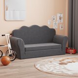 vidaXL Dječji dvosjed na razvlačenje antracit mekani plišani | shoptok.hr