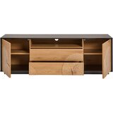 MID.YOU NIZKA OMARICA barve hrasta, črna | Shoptok.si