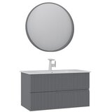 Hanah home Kupatilski ormarić sa umivaonikom i ogledalom (2 komada) Moonlight 90 v2 390 | Eponuda.com