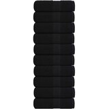 vidaXL Ručnici za goste FROGN 10 kom. Crni 30x50 cm 360 g/m² - Crna 30 x 50 cm 10 | shoptok.hr