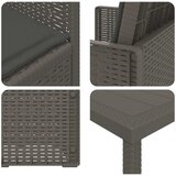  Vrtni set za objed 5 kom. Svjetlosiva i antracit PP | shoptok.hr