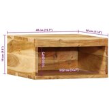 vidaXL Stenska TV omarica 40x30x19 cm trden akacijev les | Shoptok.si