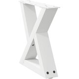  Noge za klub stolić 2 kom Bijele 40 x (30-31,3) cm Čelik | shoptok.hr
