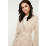 Trendyol Beige Belted Pocket Detailed Blazer Woven Jacket | Eponuda.ba