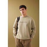 Defacto Discovery Channel Oversize Fit Crew Neck Thick Sweatshirt Cene