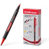 Erich Krause Dvostranski marker P-80, rdeč 12 KOS, (21221256) | Shoptok.si