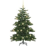 vidaXL Umetno Zložljivo Božično Drevo with LEDs z stojalom 150cm PVC | Shoptok.si