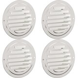  Pokrov ventilacije 4 pcs Srebrno 80 mm Nehrđajući čelik - 80 mm | shoptok.hr