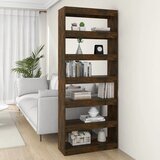 Furnova Knjižna omara/pregrada dimljeni hrast 80x30x198 cm iverna pl., (21950714) Cene