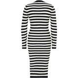 Trendyol Pletena obleka kobalt modra / bela | Shoptok.si