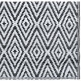 vidaXL Zunanja preproga bela in črna 160x230 cm PP | Shoptok.si