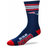 For Bare Feet New England Patriots Graphic 4-Stripe Deuce čarape