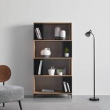 Bessagi Home stoječ regal megy, hrast, črna | Shoptok.si