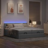 vidaXL Okvir kreveta s madracima svijetlosivi 160x200cm od tkanine Cijene