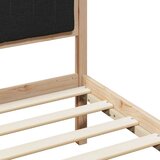  Okvir kreveta Smeđa i crna 80 x 200 cm Masivna borovina | shoptok.hr