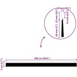  Držač četke za vrata 12 pcs Srebrno 100 cm Aluminijski legura | shoptok.hr