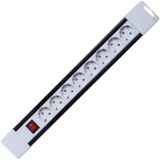 Home Podaljšek, 8 vtičnic, stikalo, 1,0mm², 2 met, bel - PNV 08K/WH | Shoptok.si