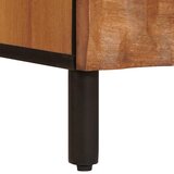  Highboard Finš acacije smeđa 40 x 33 x 110 cm Čvrsto drvo manga | Eponuda.com