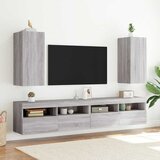  Zidni TV ormarić s LED svjetlima boja hrasta 30,5 x 35 x 70 cm | shoptok.hr