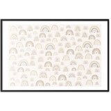  Plakat - Rainbows and Hearts 90x60 Crni okvir s margom | shoptok.hr