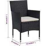  3-dijelni vrtni blagovaonski set s jastucima smeđi | shoptok.hr