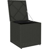  Kutija za jastučiće s pohranom Crna 50 x 50 x 50 cm poliratan | shoptok.hr