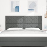  Vzglavje z LED lučmi z vzglavjem Siva 180 cm blago, (5000043889) | Shoptok.si