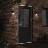 vidaXL Zunanja stenska svetilka črna tlačno lit aluminij | Shoptok.si