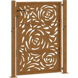  Vrtna vrata 100x150 cm Čelik otporan na vremenske uvjete Dizajn plamena | shoptok.hr