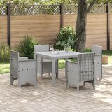 vidaXL 5 dijelni vrtni set s jastučićima svijetlosivi Poly Rattan Cijene