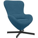 vidaXL Jajčna stolica Modra Samet, (22054527) | Shoptok.si