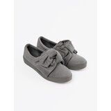 SEASTAR Grey slip-on sneakers with bow | Shoptok.si