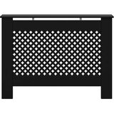  Pokrov za radijator crni 112 x 19 x 81,5 cm MDF | shoptok.hr
